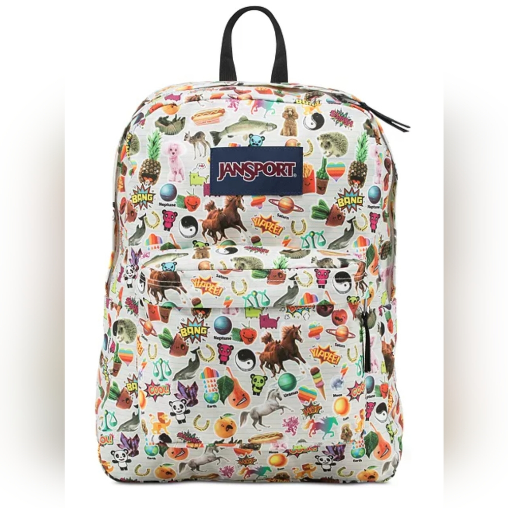 Jansport Superbreak Backpack Animals Food Emoji Planets